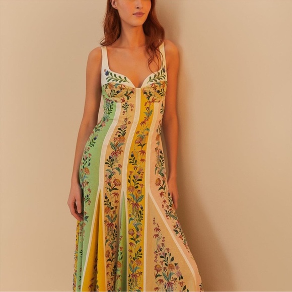 FARM Rio Floral Maxi Dress - Size Small - Picture 7 of 10